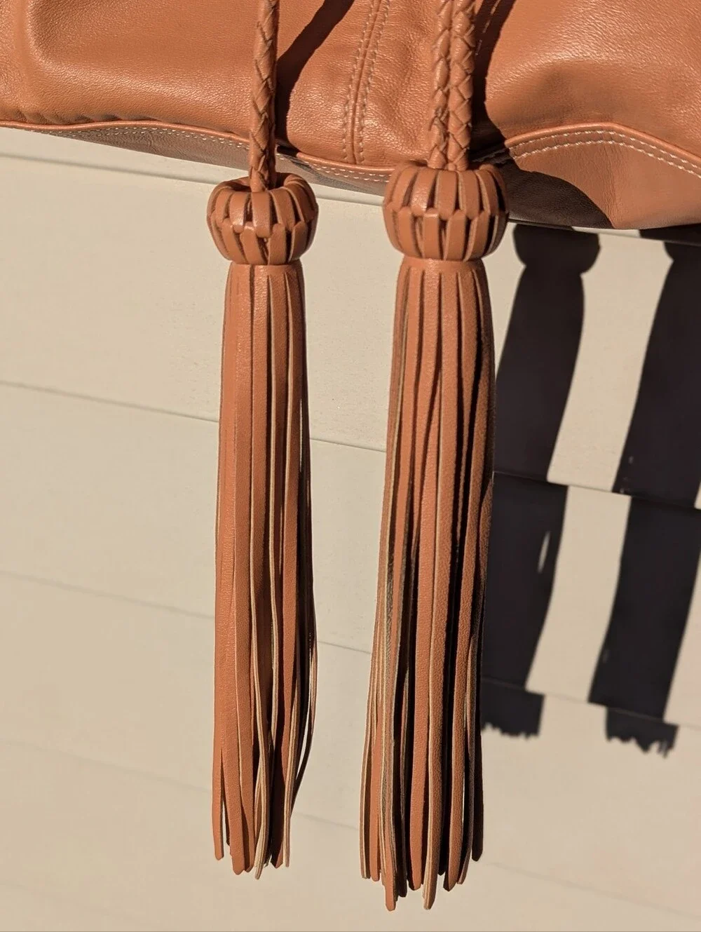 Mulberry | Rare 2010 Leah Slouch Hobo Bag Leather Apricot Rose Gold Hardware